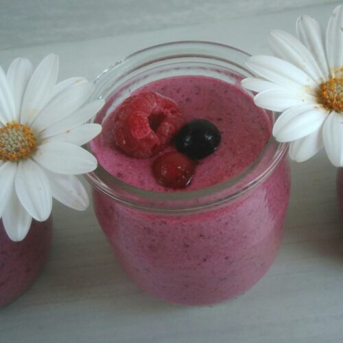 Mousse aux fruits rouge