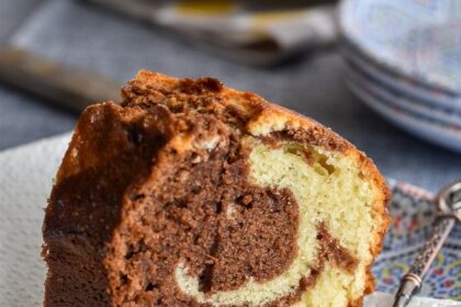 Gâteau au chocolat marbré